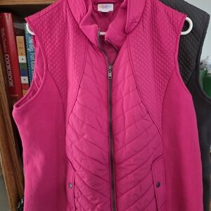 LuLaRoe Fuchsia Quilted Vest